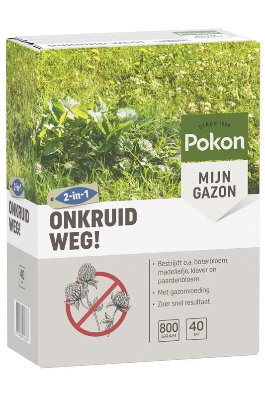 Pokon Onkruid Weg! 800gr Voor 40m² 1 Pokon Onkruid Weg! 800gr Voor 40m²